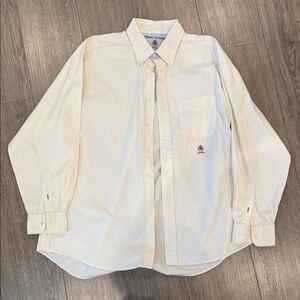 Vintage Tommy Hilfiger Off-White Button-Front Dress Shirt